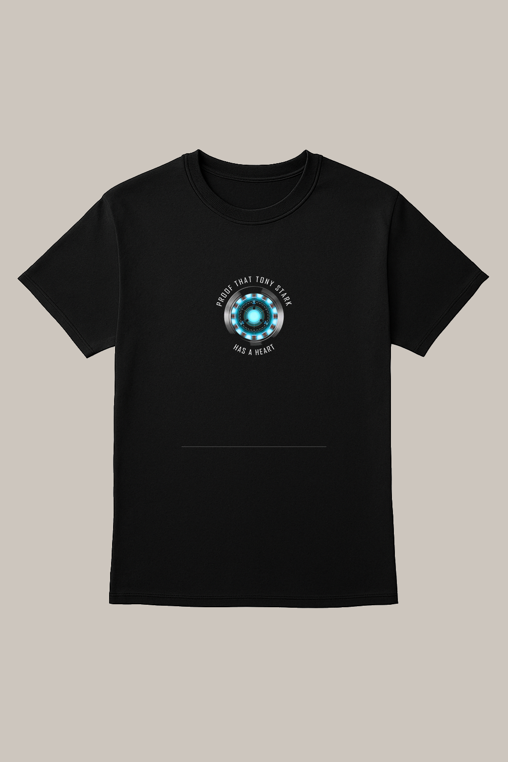 Unisex “Proof That Tony Stark Has a Heart” Arc Reactor T-Shirt